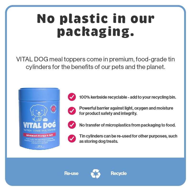 Vital Dog Product Carousel Tiles Allergy Packaging